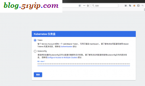 kubernetes 填上生成的token